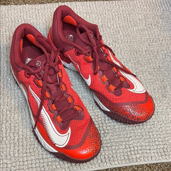 Nike Red and White Athletic Shoes